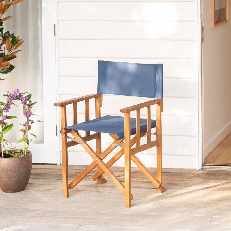 Moonlit Ocean Timber Director's Chair