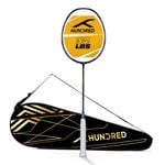 Hundred Medal Master Strung Badminton Racket with Full Racket Cover | Black/navy