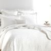 Renee Taylor Scallop Jacquard Super King Coverlet Set/2x Pillowcase Pearl
