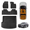 3d Floor Mats Boot Liner Set For Omoda Omoda 9 2025-onwards All Weather Heavy Duty Cargo Car Trunk Luggage Tray