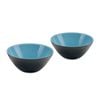2pc Guzzini My Fusion 12.5cm Plastic Bowls - Black/Blue