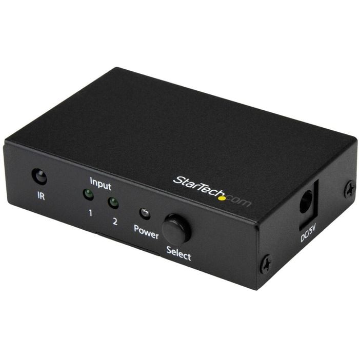 Startech.com 2 Port Hdmi Switch - 4k 60hz - Supports Hdcp - Ir - Hdmi Selector - Hdmi Multiport Video Switcher