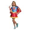 Supergirl Deluxe Halloween Costume for Kids Top Skirt Cape Headband Cuffs Superhero, 3-5-YRS