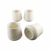 Surface Gard 38mm White Round External Rubber Chair Tips - 4 Pack