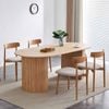 Nola 2m Wooden Dining Table - Natural - Natural