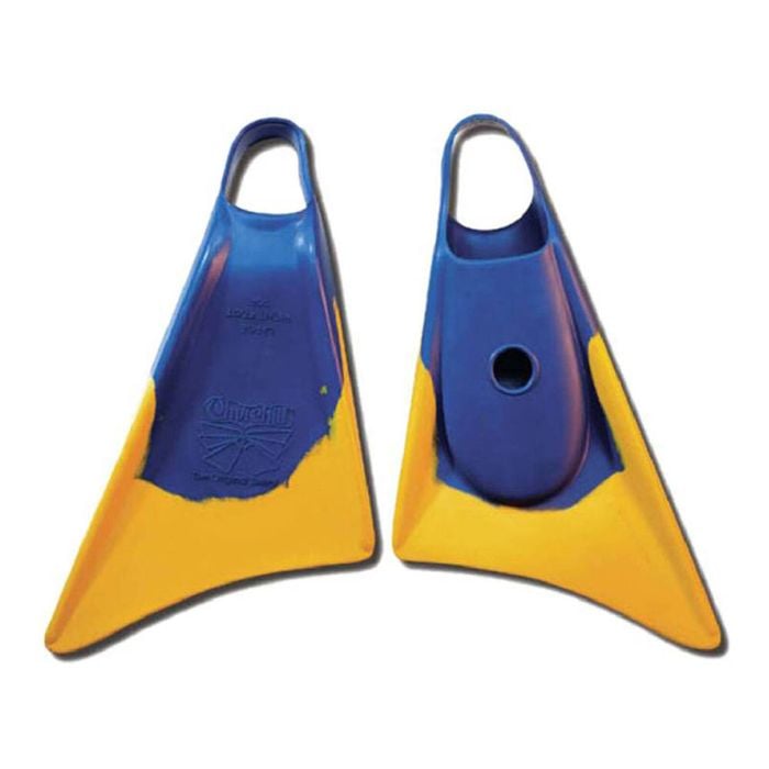 Makapuu Scuba Swimming Fin US 13-14.5 XL - Blue/Yellow