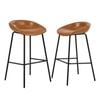 Oikiture 2x Bar Stools Barstool PU Leather