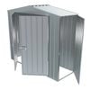 Build-a-Shed  2.3 x 0.8 x 2.3m Gable Single Hinged Side Door Shed - Zinc