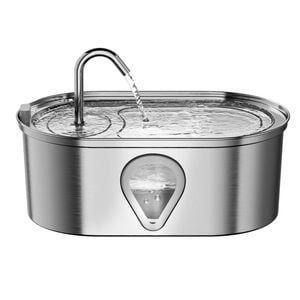 Provecta 3.5L Stainless Steel Pet Water Fountain With Filters