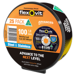 Flexovit 100mm Black Cutting Wheel - 25 Pack