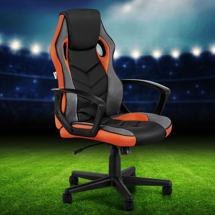 Artiss Office Chair Gaming Orange Bunnings Australia