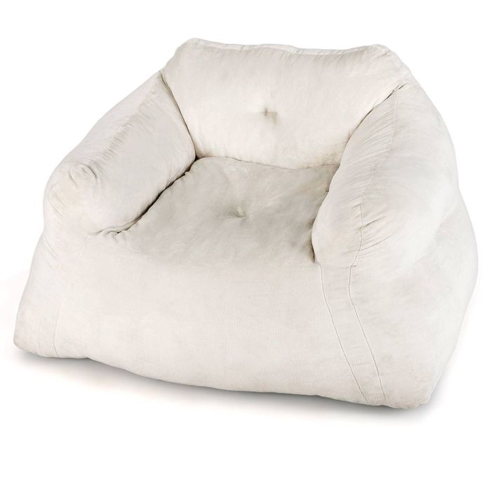 Costway Plush Bean Bag Chair Floor Lazy Sofa Lounger Seat Beige