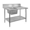 Modular Systems Single Left Sink Bench With Pot Undershelf Ssb7-1200l/a