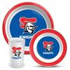 NRL 3 Piece Dinner Set - Newcastle Knights - Melamine Plate, Bowl, Cup