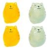 2x 2pc Urban Cat Salt & Pepper Shakers Ceramic 6cm Grey/Orange