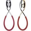 Bugatti Kiss Salad Tongs 2-piece Set - Red/Gold/Chrome