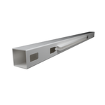 Think Fencing 127mm White PVC End Post for 2340 x 1800mm Mystique with Lattice Fence Panel