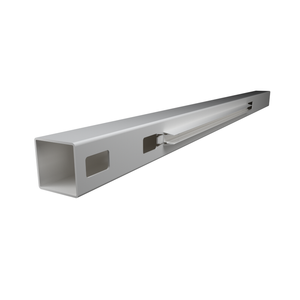 Think Fencing 127mm White PVC End Post for 2340 x 1800mm Mystique with Lattice Fence Panel