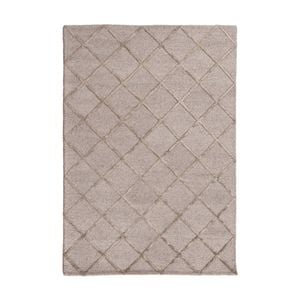 Colorscope shimmer diamonds contemporary indoor rug taupe 350x450cm