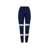 Hard Yakka Woman Navy Cuffed Pants With Tape - Size 10