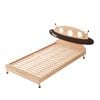 Spaceship King Single Bed Frame - Beech