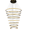 LED 8 Pendant Light Rings - Delessi Marcello - Gold