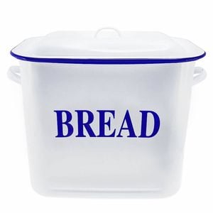 Falcon Bread Bin 29cm White & Blue