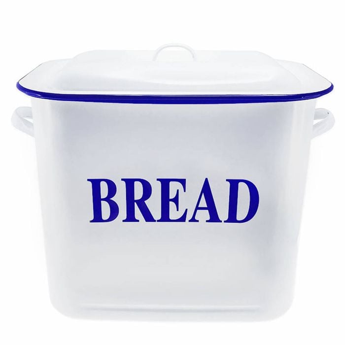 Falcon Bread Bin 29cm White & Blue