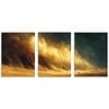 3pcs Sandstorm Hits Design Print 100% Australian Made 3 x 40x60cm (Metal Print)