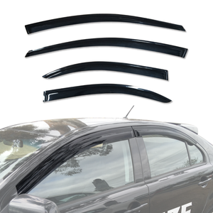 AUSGO Weather Shields for Mitsubishi Lancer Hatch 2007-2017 Weathershields Window Visors Wind Deflectors