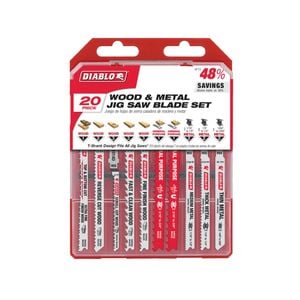 Diablo Jig Saw Blade Set For Wood And Metal - 20 Piece 