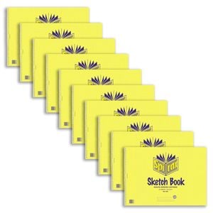 10pk Spirax 533 Sketch Book A3 Sketching/drawing Pad Stationery 40-pages Yellow