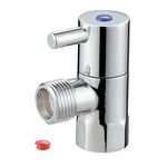FIX-A-TAP 13mm Chrome Plated Brass Pin Lever Handle Mini Cistern Stop
