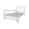Metallica King Single Bed Size Metal Frame Platform Mattress Base - White