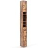 Costway 1.8m Slim Tall Display Cabinet Kitchen Cupboard Brown
