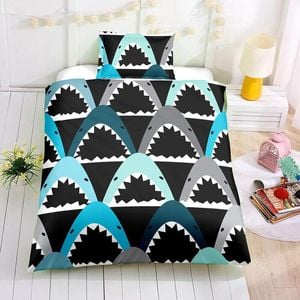 3D Shark Kids Pattern Duvet Cover Bedding Set Quilt Cover Pillowcases Personalized  Bedding