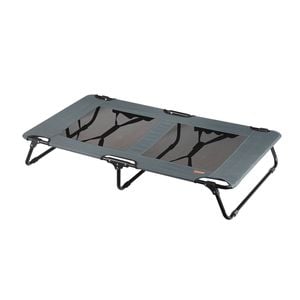 Tedi's Foldable Elevated Dog Bed with Handle L Size in Dark Grey