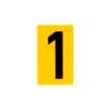 Sandleford 60mm Yellow Self Adhesive House Number 1