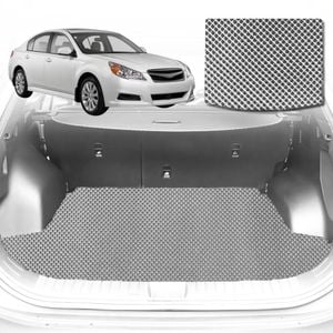 6D Diamond Car Boot Mat for Subaru Liberty 5GEN2009-2014-Wagon-Cargo Mat-Grey-Outback GT