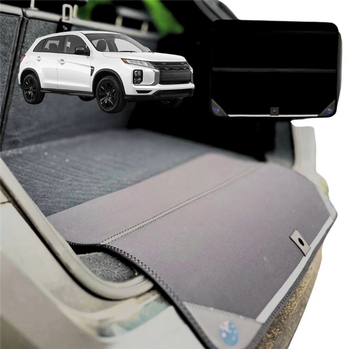 Rear Cargo Boot Bumper Protector for Mitsubishi Outlander P-HEV 2021 - Current (4th gen) - XL  (98 x 55) - Black