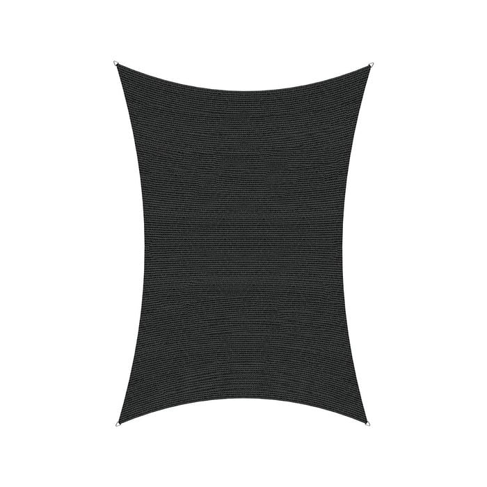 Coolaroo 5m x 3m Rectangle Black Slate  Designer Series Shade Sail