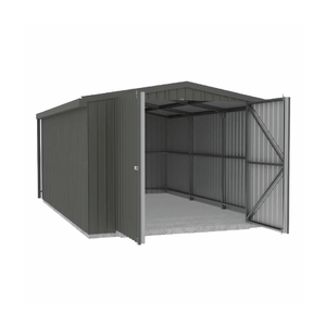 Absco Structures 3.40mW x 5.50mD x 2.48mH Woodland Grey Single Barn Door Garage