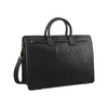 Pierre Cardin s Rustic Leather 15" Laptop Computer Shoulder  Handbag Briefcase Black