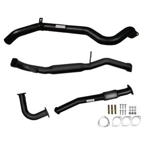 Ignite Exhausts Turbo Back For Nissan Gu Patrol 4.2l Coil Spring Ute 3" No Dump Pipe With Hotdog Black Aluminised Steel