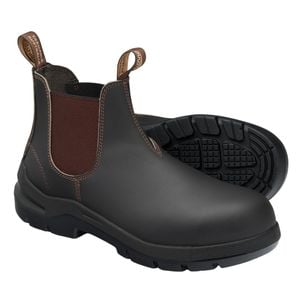 Blundstone Unisex Brown #7508 DuraFit Elastic-Side Safety - UK Size 9