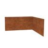 TerraForm Edging 150mmH x 610mmW  2.5mm Gauge Corten Steel Inside Corner