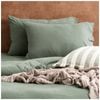 2pc Renee Taylor Comfort T’s Organic Cotton Jersey Standard Pillowcase Olive