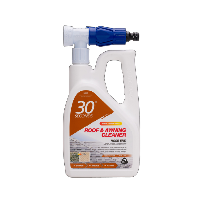 30 Seconds 2L Roof And Awning Cleaner With Hose End
