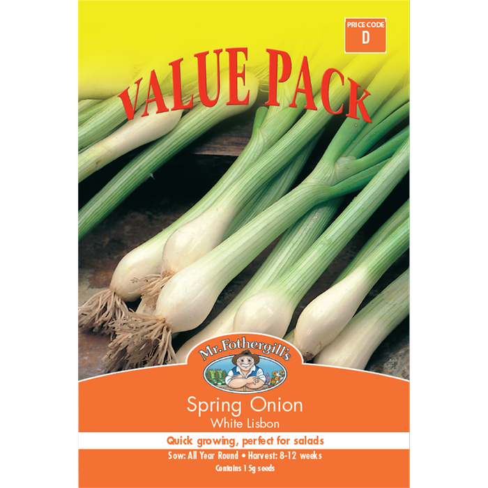 Mr Fothergill's Spring Onion White Lisbon Seeds