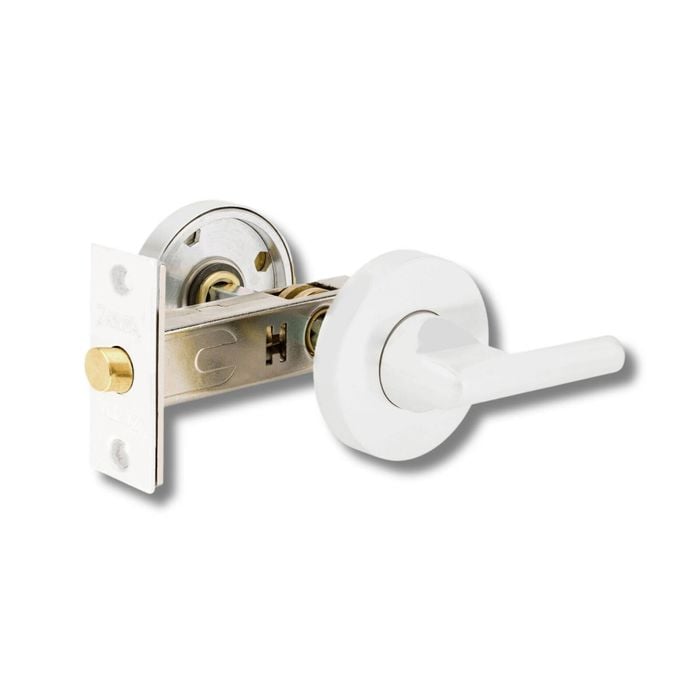 Zanda 60mm Backset White Disabled Privacy Turn and Release